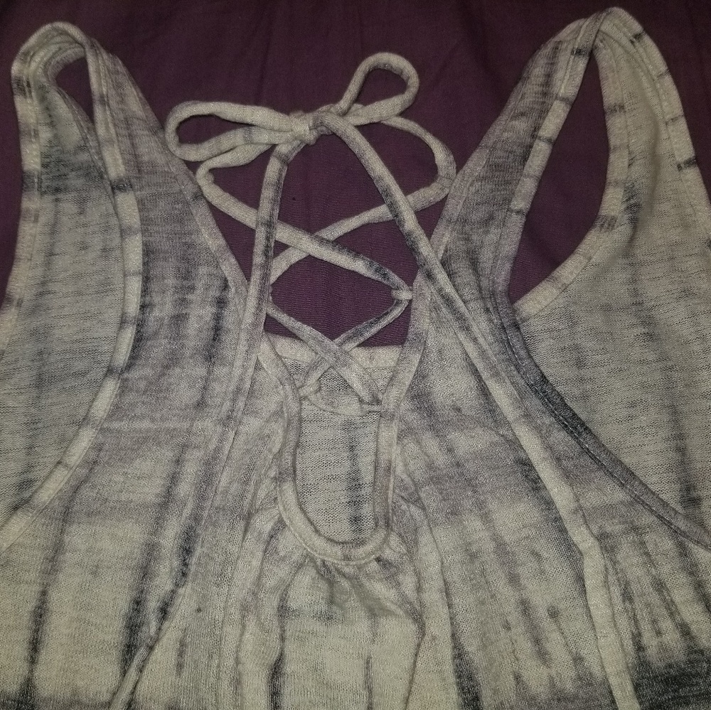 Sonoma White w/ Black Tie Dye Tank Top